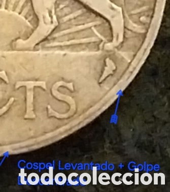 Monedas con errores: 10centesimos URUGUAY 1930 ERRORES - Foto 7