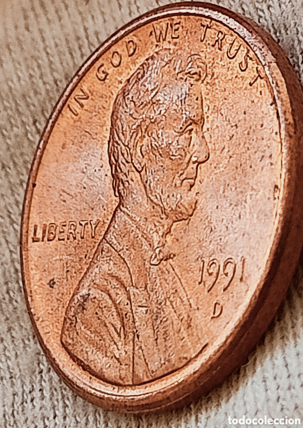Monedas con errores: USA-1991-D Lincoln Cent-Especial- - Foto 4