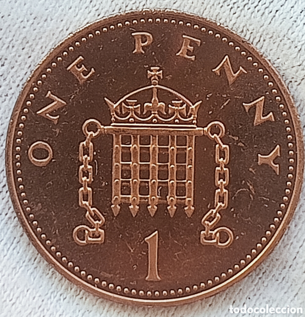 Monedas con errores: Moneda de 1 Penny 1987(Rareza) &Uacute;NICA - Foto 2