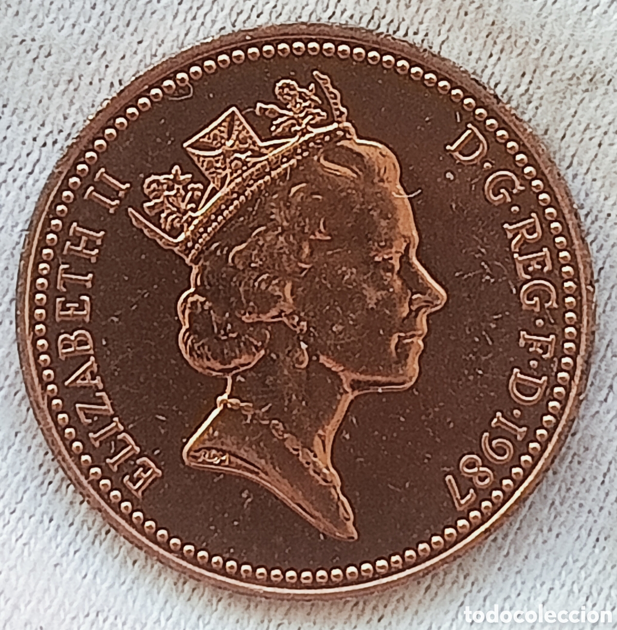 Monedas con errores: Moneda de 1 Penny 1987(Rareza) &Uacute;NICA - Foto 4