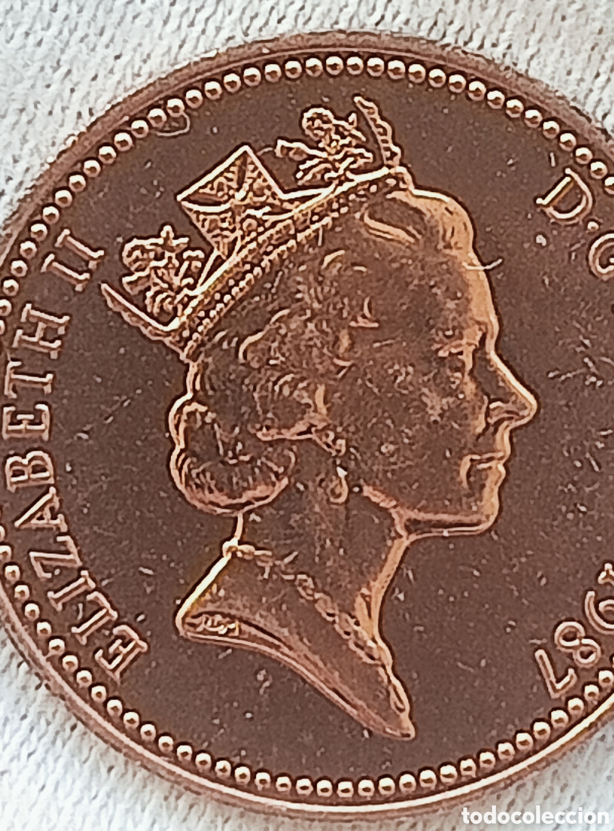 Monedas con errores: Moneda de 1 Penny 1987(Rareza) &Uacute;NICA - Foto 5