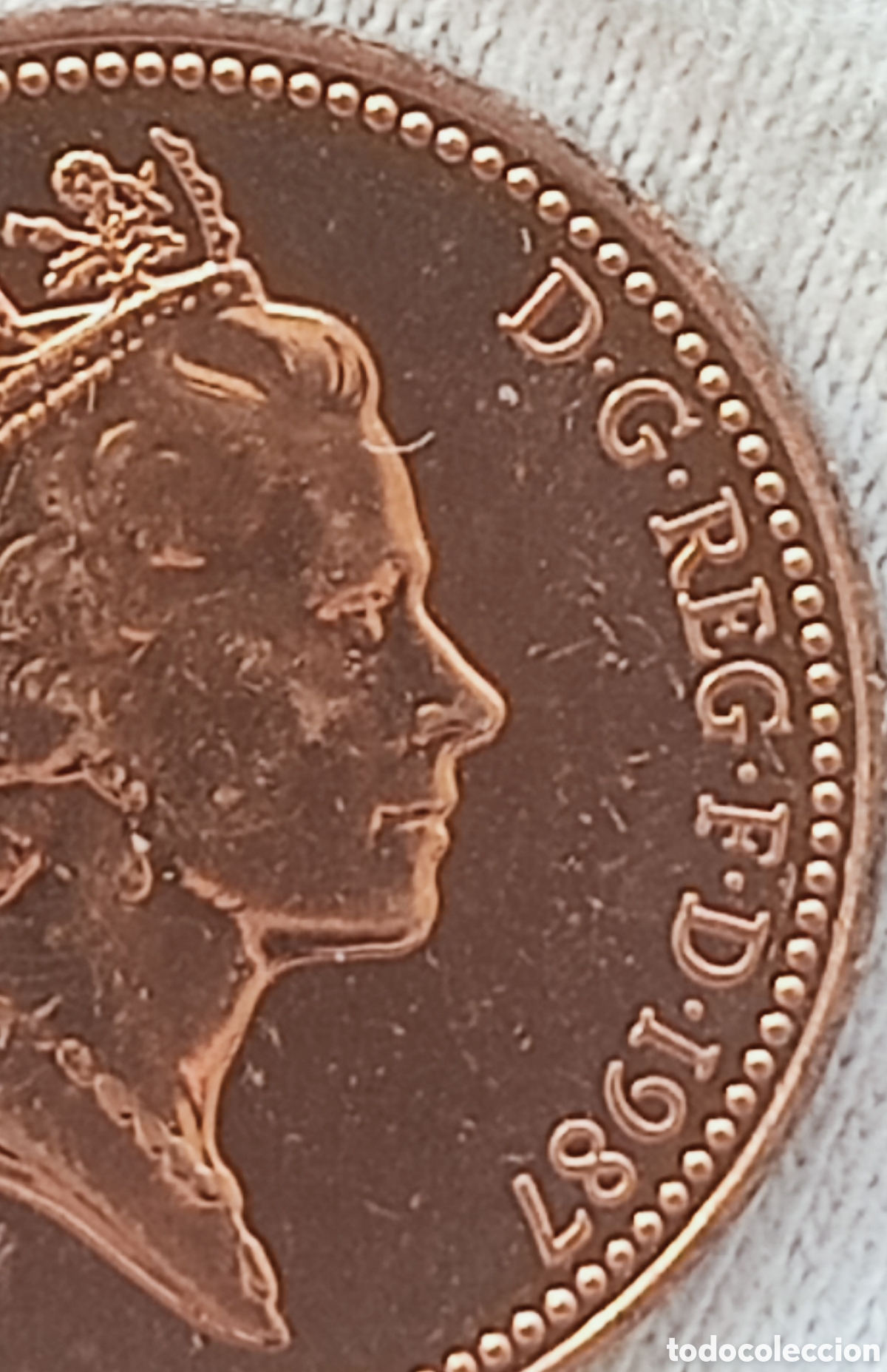 Monedas con errores: Moneda de 1 Penny 1987(Rareza) &Uacute;NICA - Foto 10