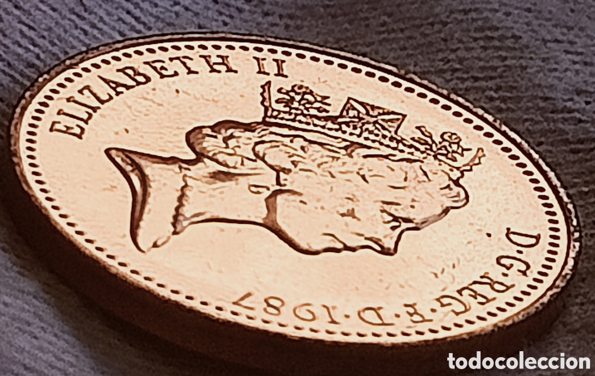 Monedas con errores: Moneda de 1 Penny 1987(Rareza) &Uacute;NICA - Foto 20