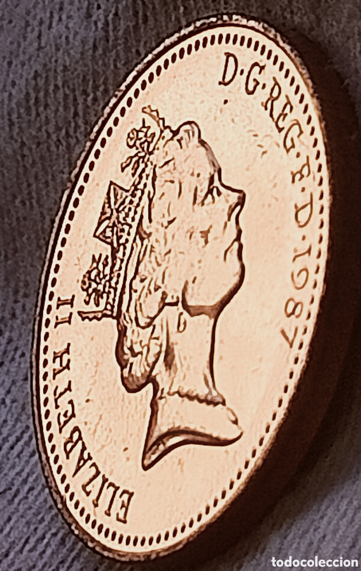 Monedas con errores: Moneda de 1 Penny 1987(Rareza) &Uacute;NICA - Foto 21