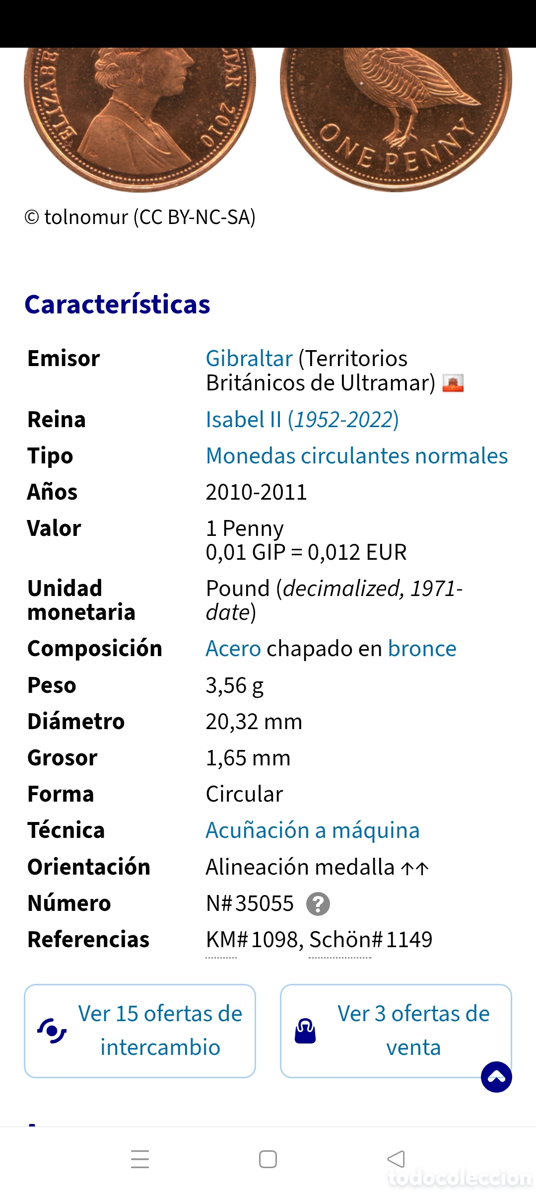 Monedas con errores: Moneda de 1 Penny 1987(Rareza) &Uacute;NICA - Foto 29