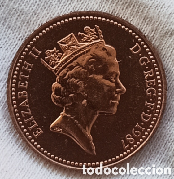 Monedas con errores: Moneda de 1 Penny 1987(Rareza) &Uacute;NICA - Foto 1