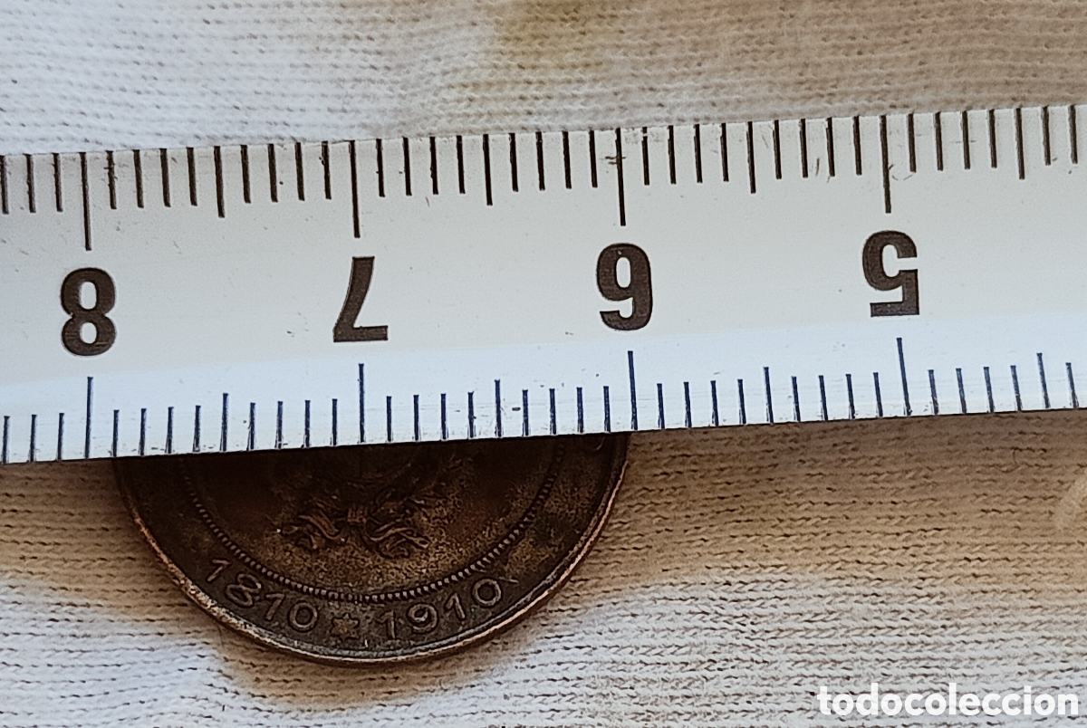Monedas con errores: Moneda Medalla conme. (1810-1910) Var&iacute;ante - Foto 27