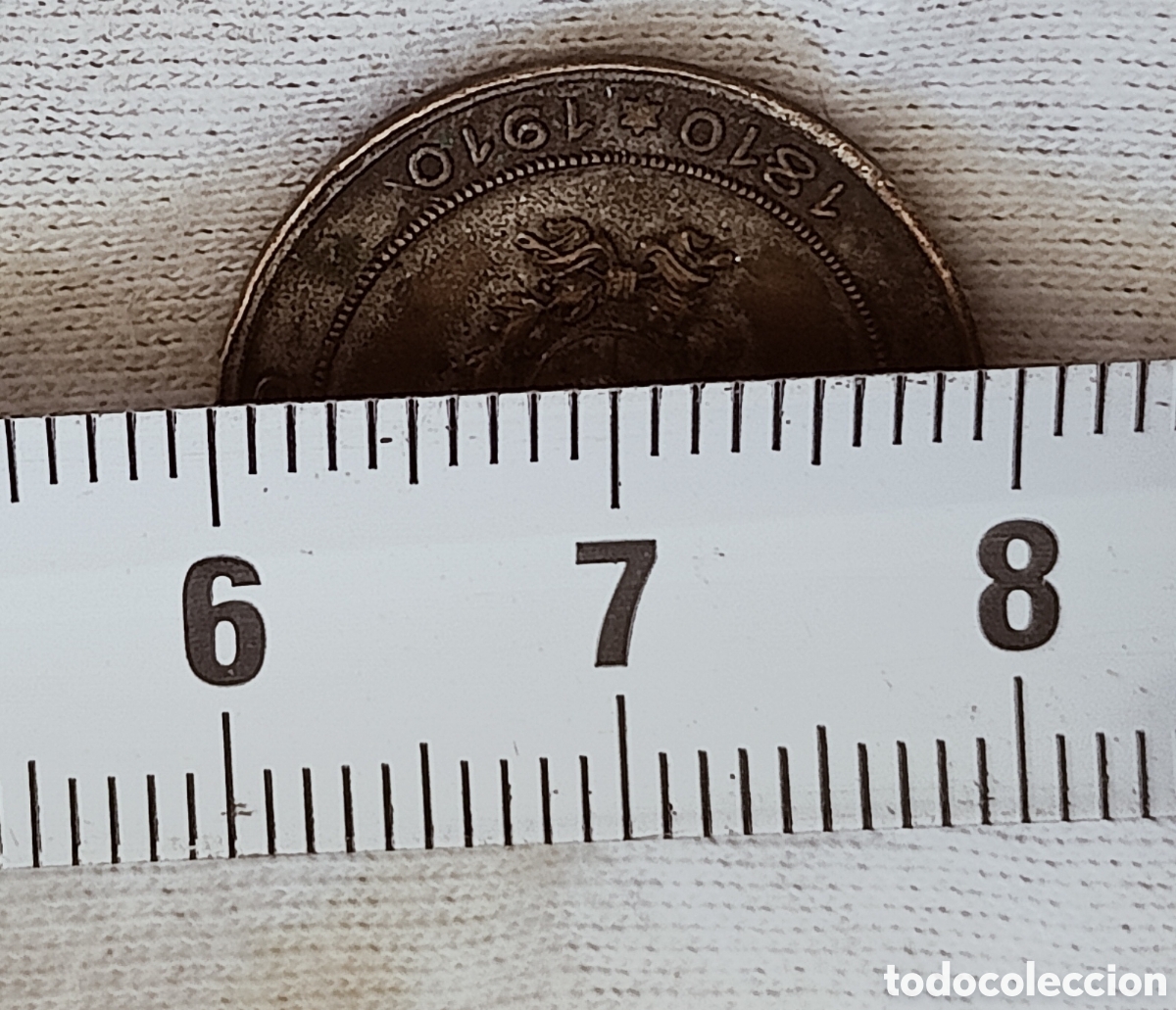 Monedas con errores: Moneda Medalla conme. (1810-1910) Var&iacute;ante - Foto 28