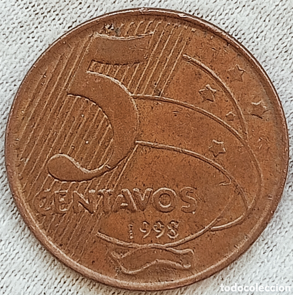 Monedas con errores: Moneda de Brasil -1998-Variantes - Foto 2