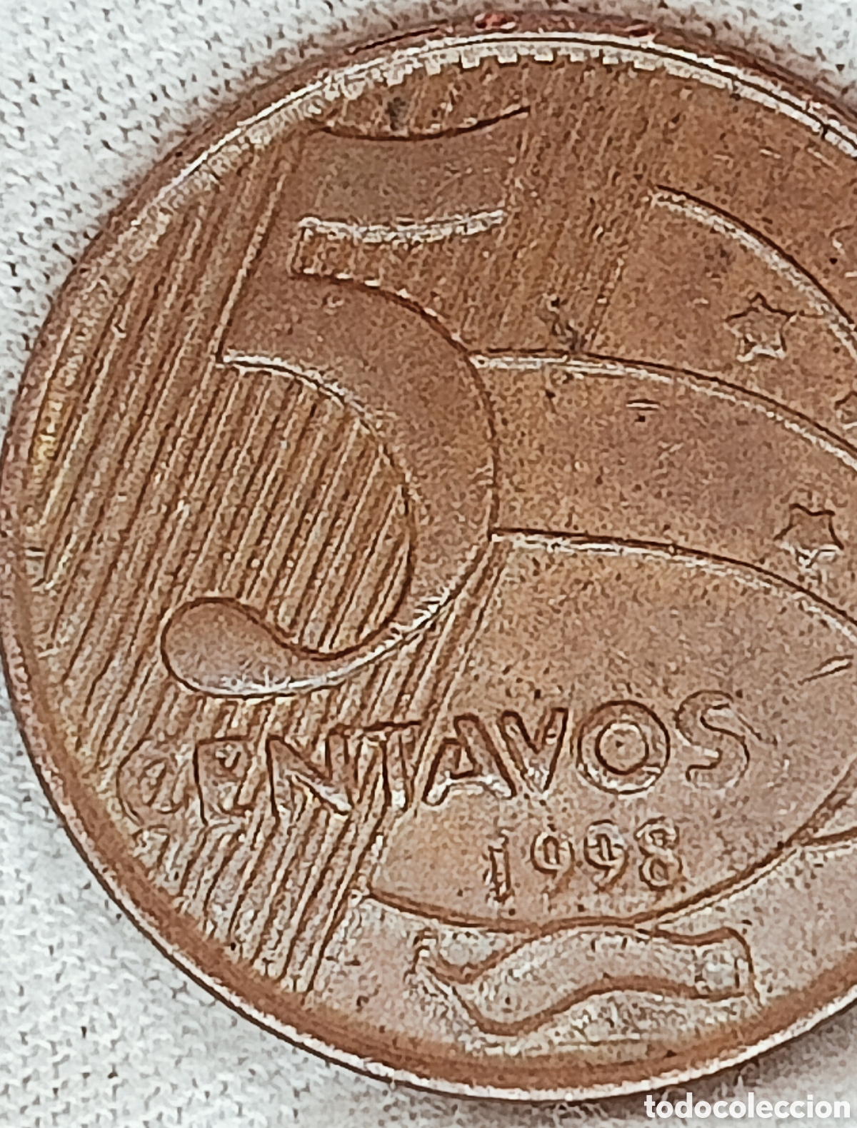 Monedas con errores: Moneda de Brasil -1998-Variantes - Foto 10