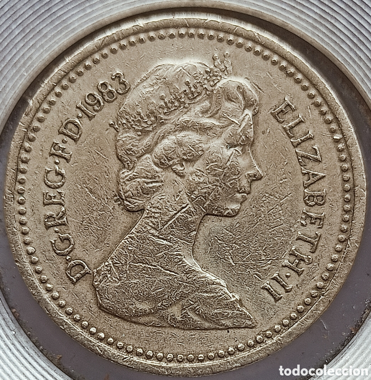 Monedas con errores: Moneda Rei.Unido(1983) error m&uacute;ltiple - Foto 19