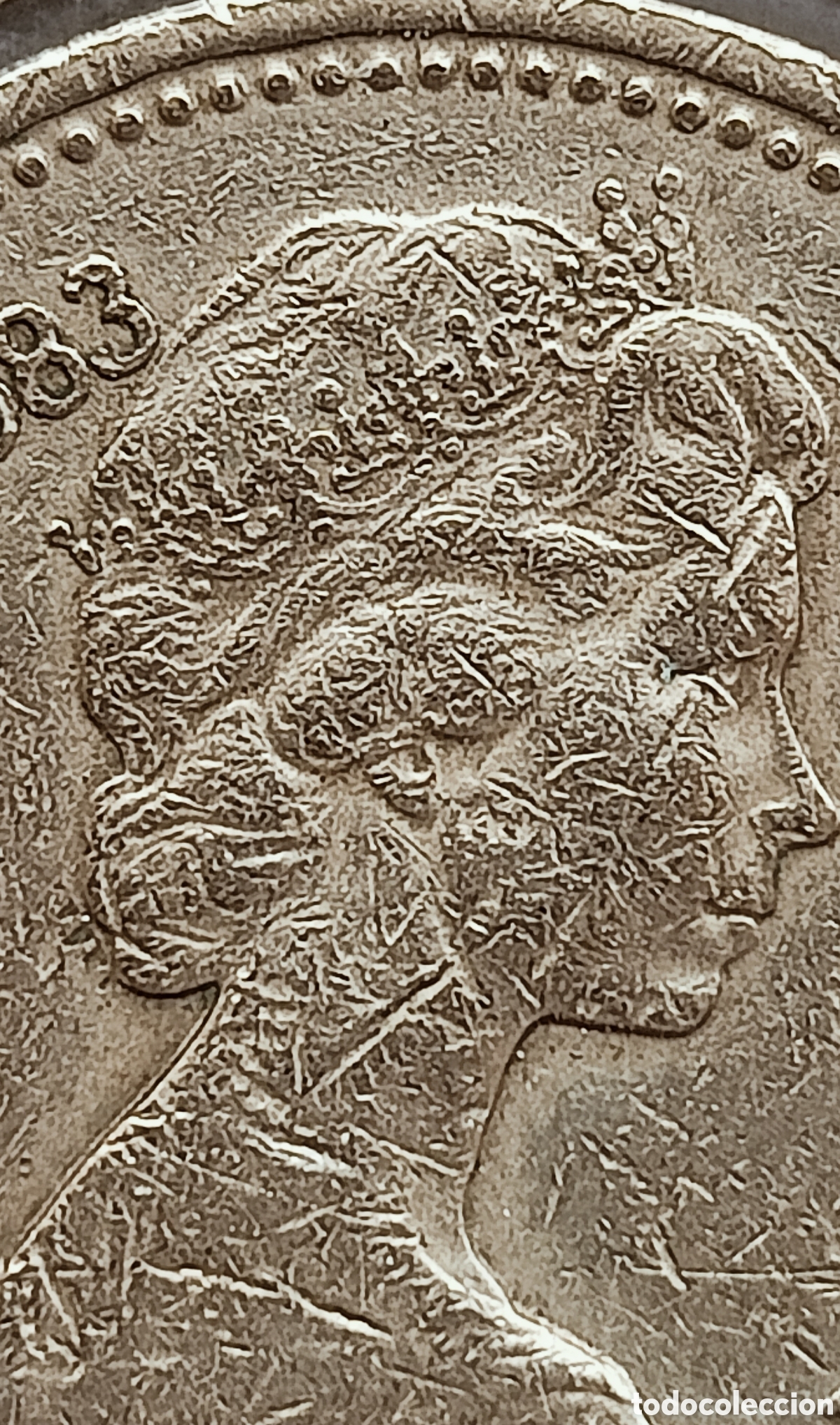 Monedas con errores: Moneda Rei.Unido(1983) error m&uacute;ltiple - Foto 21