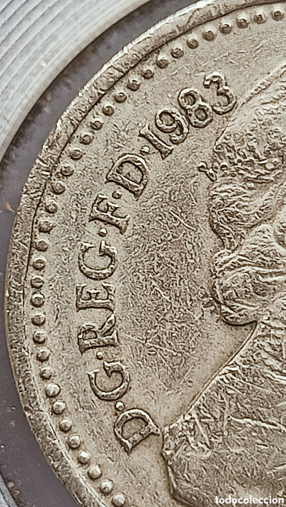 Monedas con errores: Moneda Rei.Unido(1983) error m&uacute;ltiple - Foto 22
