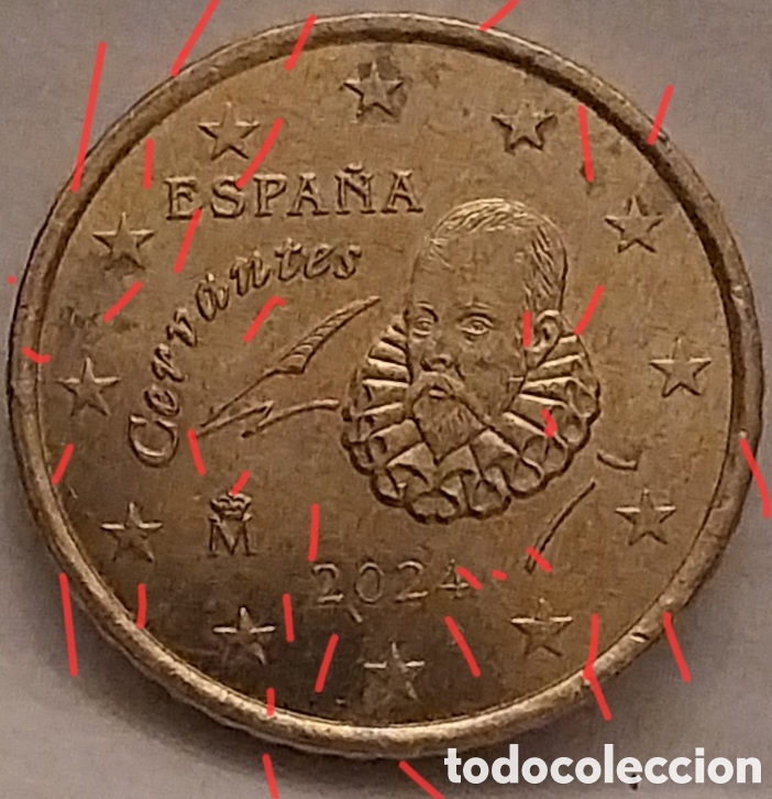 Monedas con errores: Moneda 50 C&eacute;ntimos Espa&ntilde;a 2024 M&uacute;ltiples Errores Acu&ntilde;aci&oacute;n MBC - Foto 5
