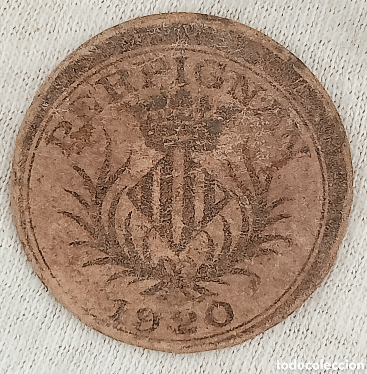 Monedas con errores: Moneda 5 c&eacute;nt Perpi&ntilde;an-1920&rdquo;variante&rdquo; - Foto 1
