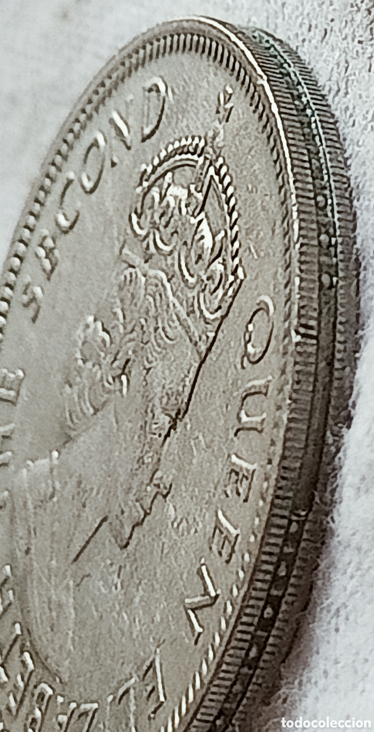 Monedas con errores: Moneda 1 Rupia 1975 Isabel ll/Rara (kM#35.1) - Foto 6