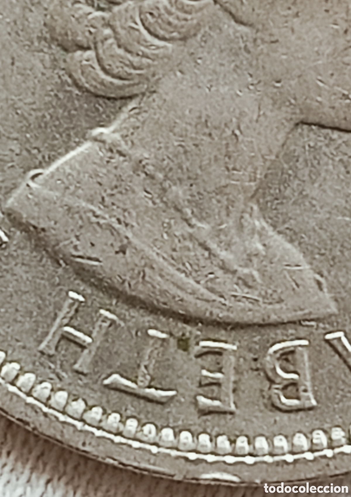Monedas con errores: Moneda 1 Rupia 1975 Isabel ll/Rara (kM#35.1) - Foto 15