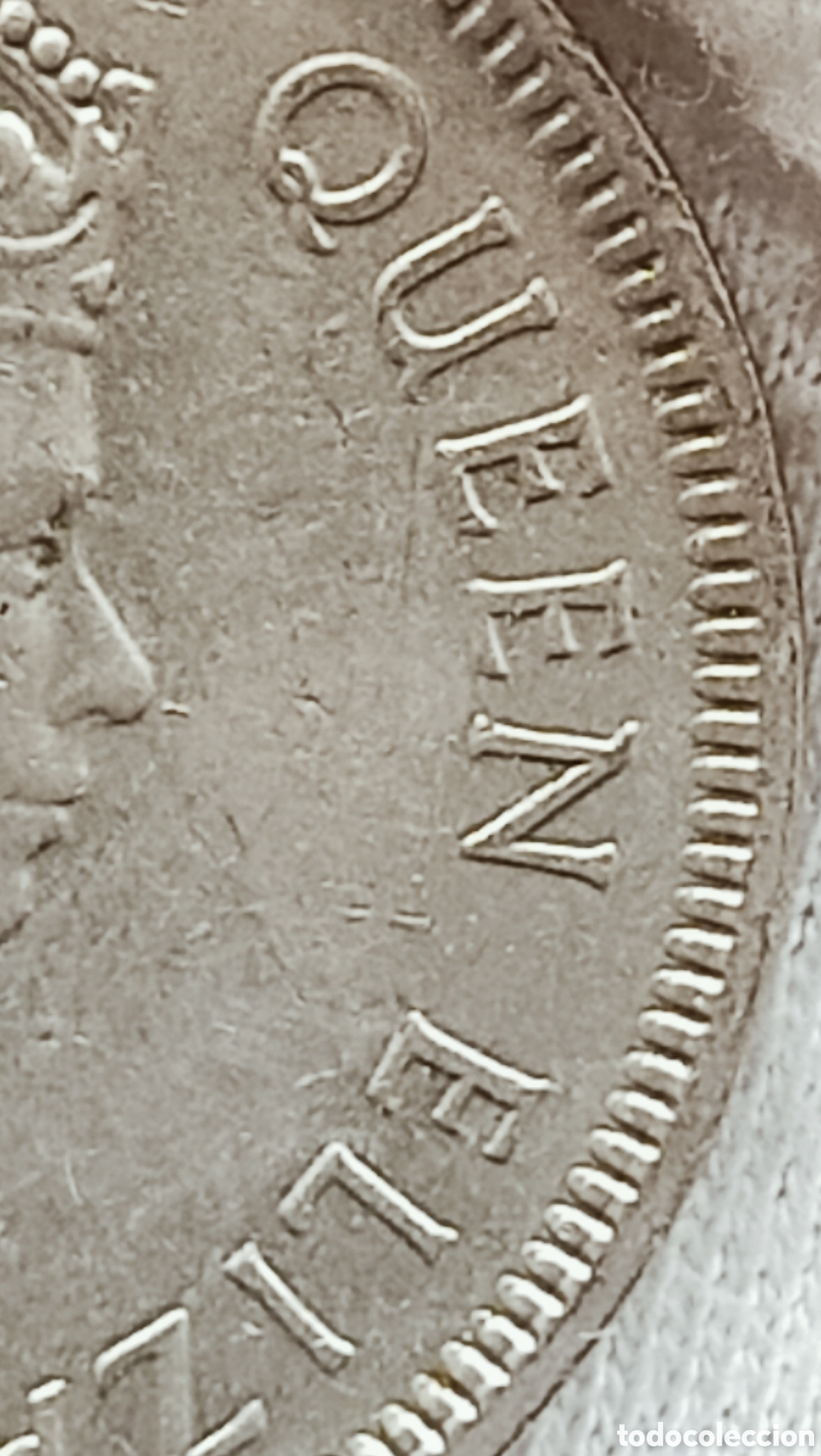 Monedas con errores: Moneda 1 Rupia 1975 Isabel ll/Rara (kM#35.1) - Foto 17
