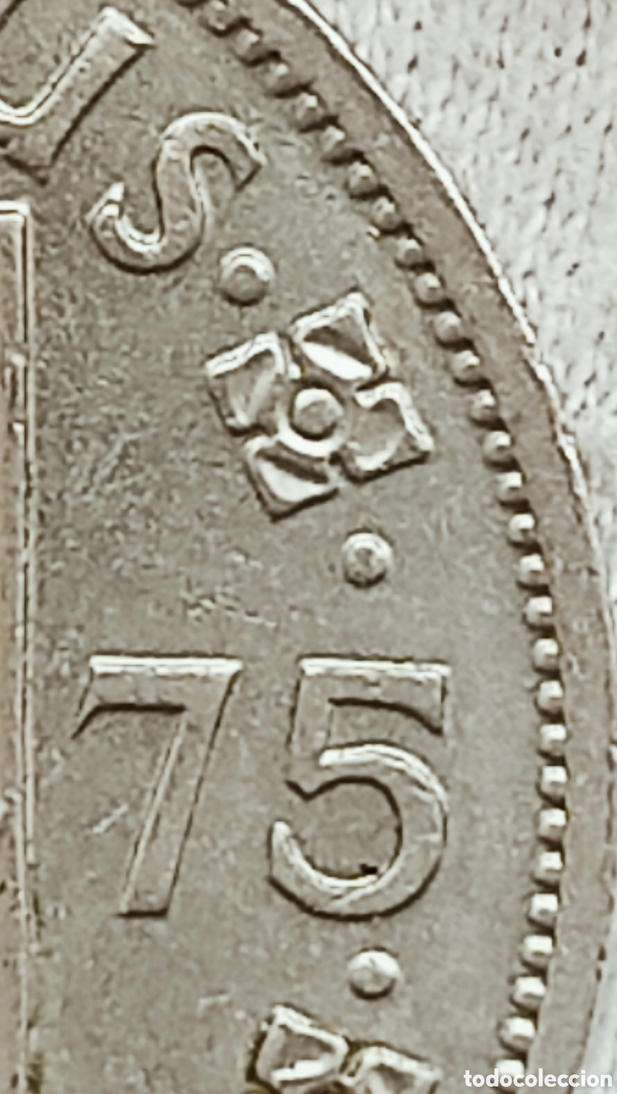 Monedas con errores: Moneda 1 Rupia 1975 Isabel ll/Rara (kM#35.1) - Foto 22