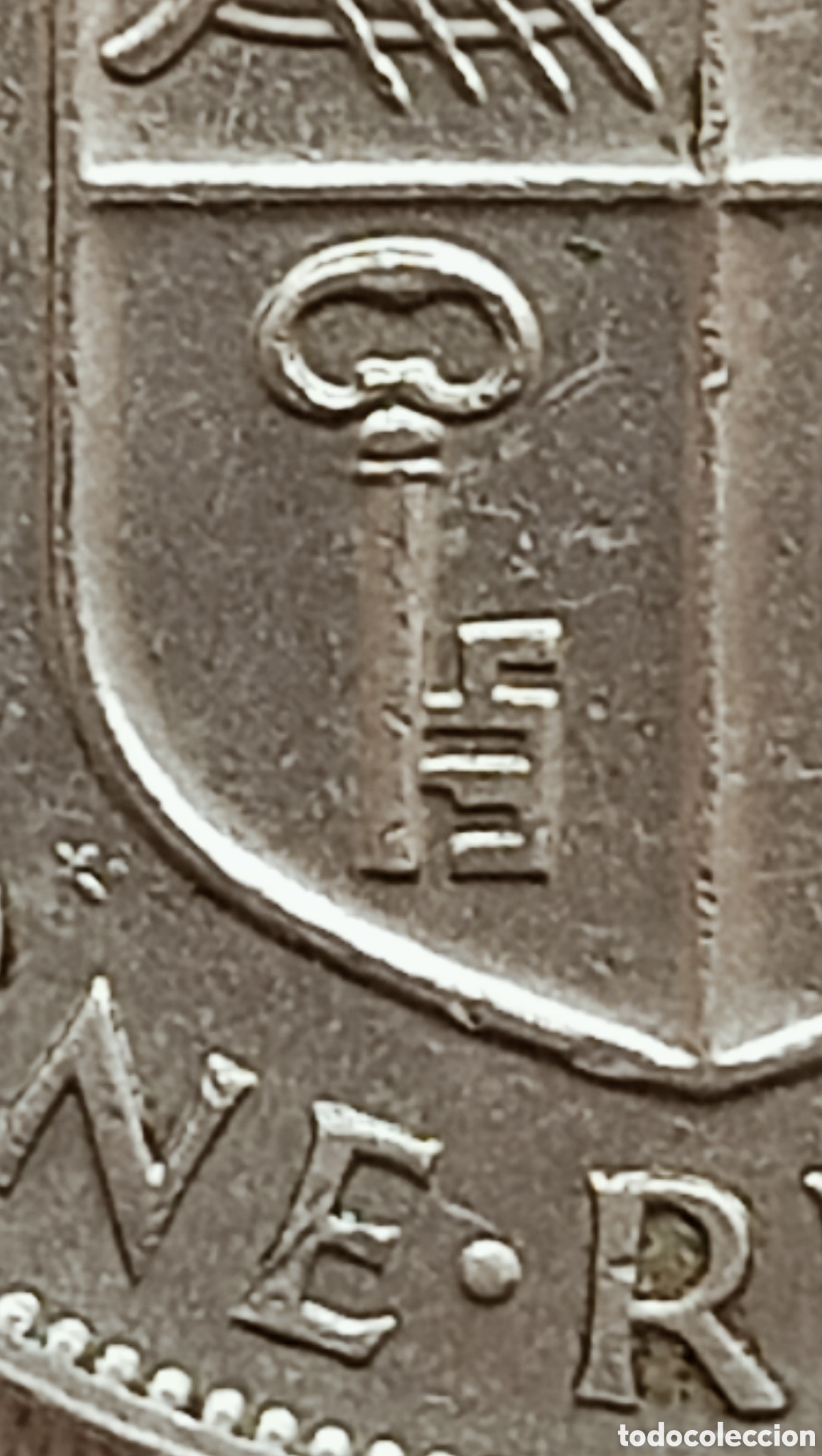 Monedas con errores: Moneda 1 Rupia 1975 Isabel ll/Rara (kM#35.1) - Foto 25