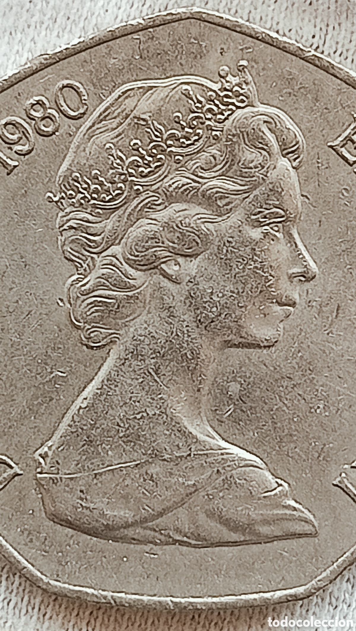 Monedas con errores: Moneda Isabel ll -1980(variante) - Foto 5