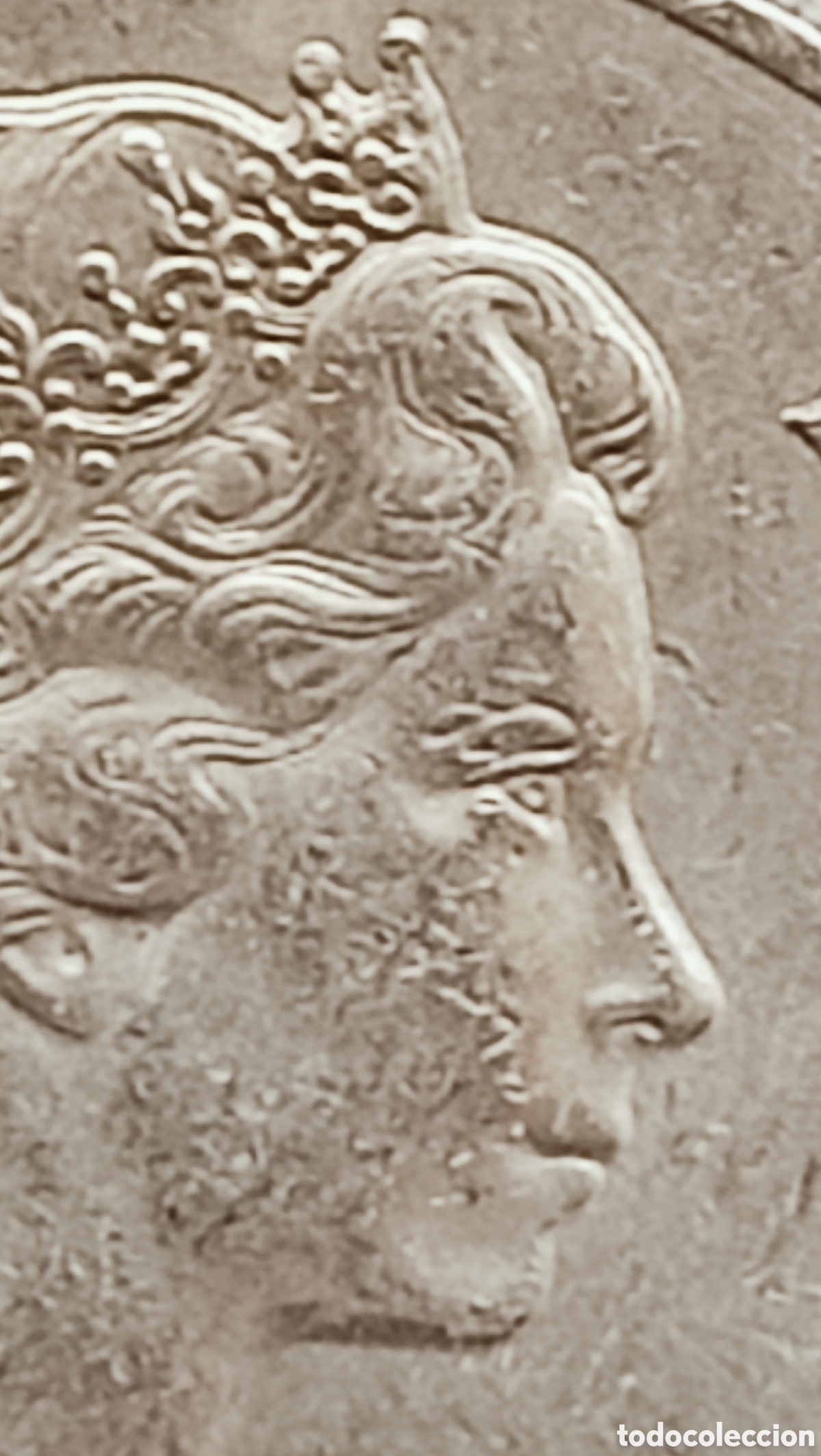 Monedas con errores: Moneda Isabel ll -1980(variante) - Foto 7