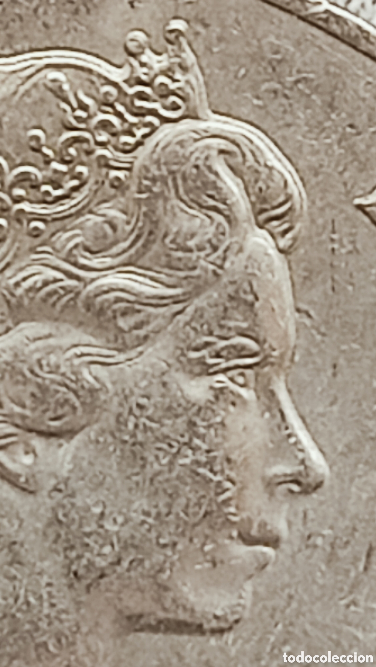 Monedas con errores: Moneda Isabel ll -1980(variante) - Foto 13