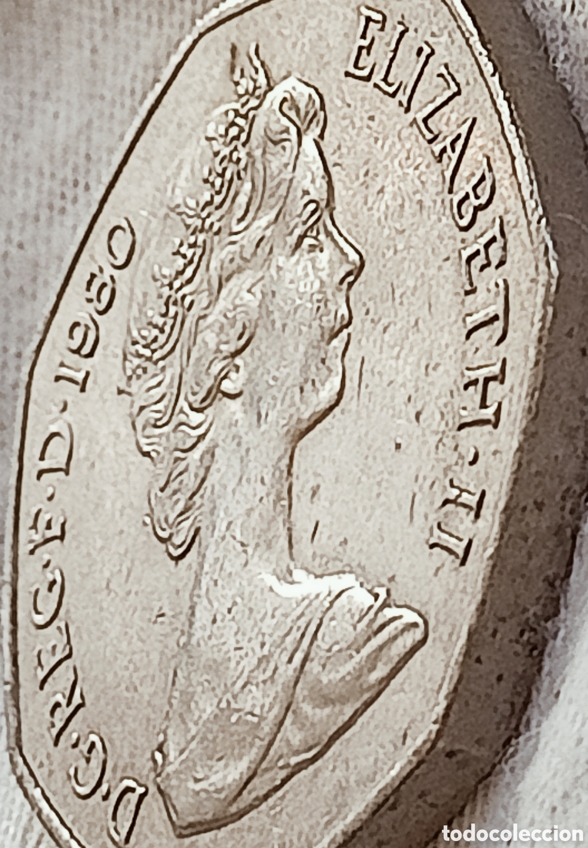Monedas con errores: Moneda Isabel ll -1980(variante) - Foto 27