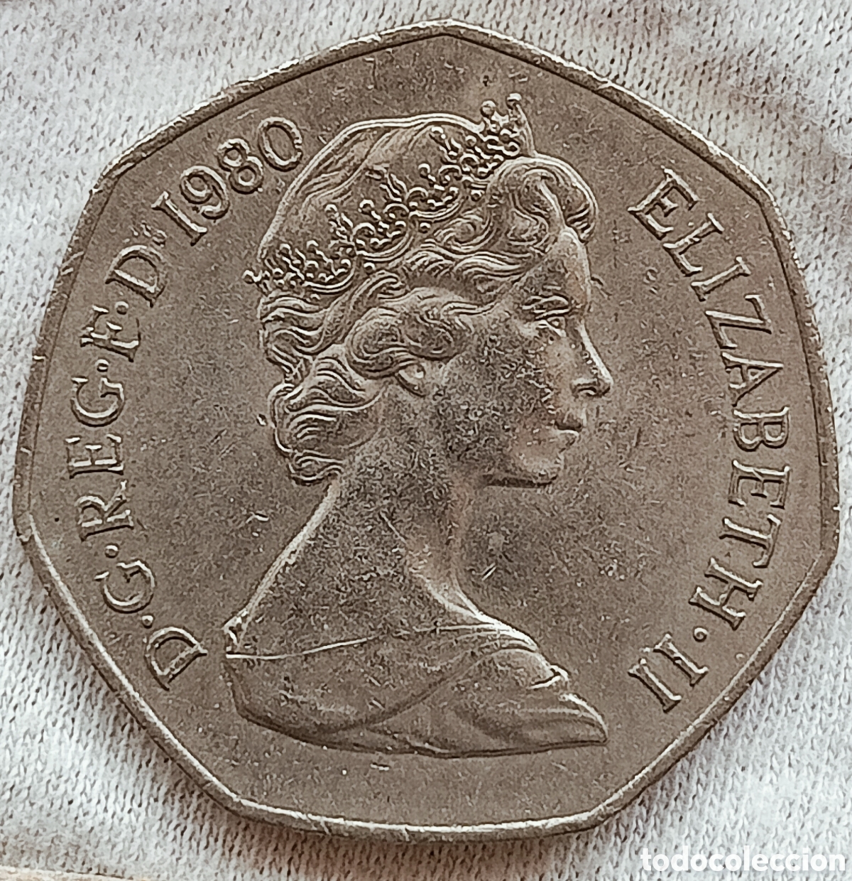 Monedas con errores: Moneda Isabel ll -1980(variante) - Foto 1