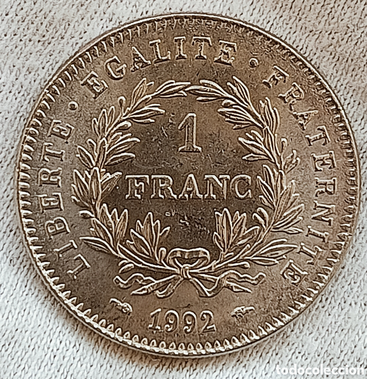 Monedas con errores: Moneda&rdquo;1Franco 1992-Variante - Foto 2
