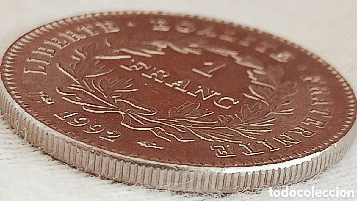 Monedas con errores: Moneda&rdquo;1Franco 1992-Variante - Foto 11