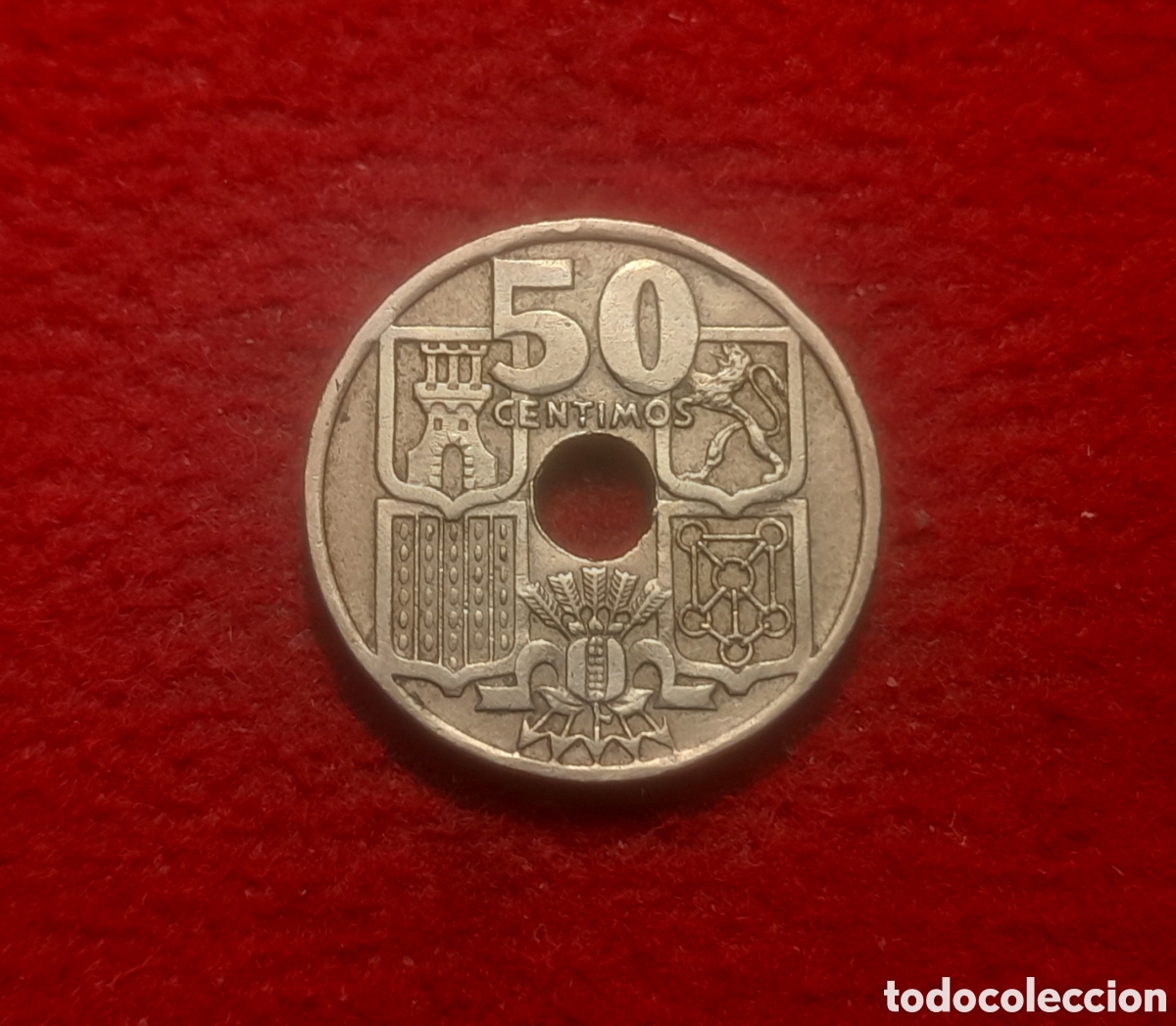 Monedas con errores: 50 c&eacute;ntimos 1949 51 flechas invertidas