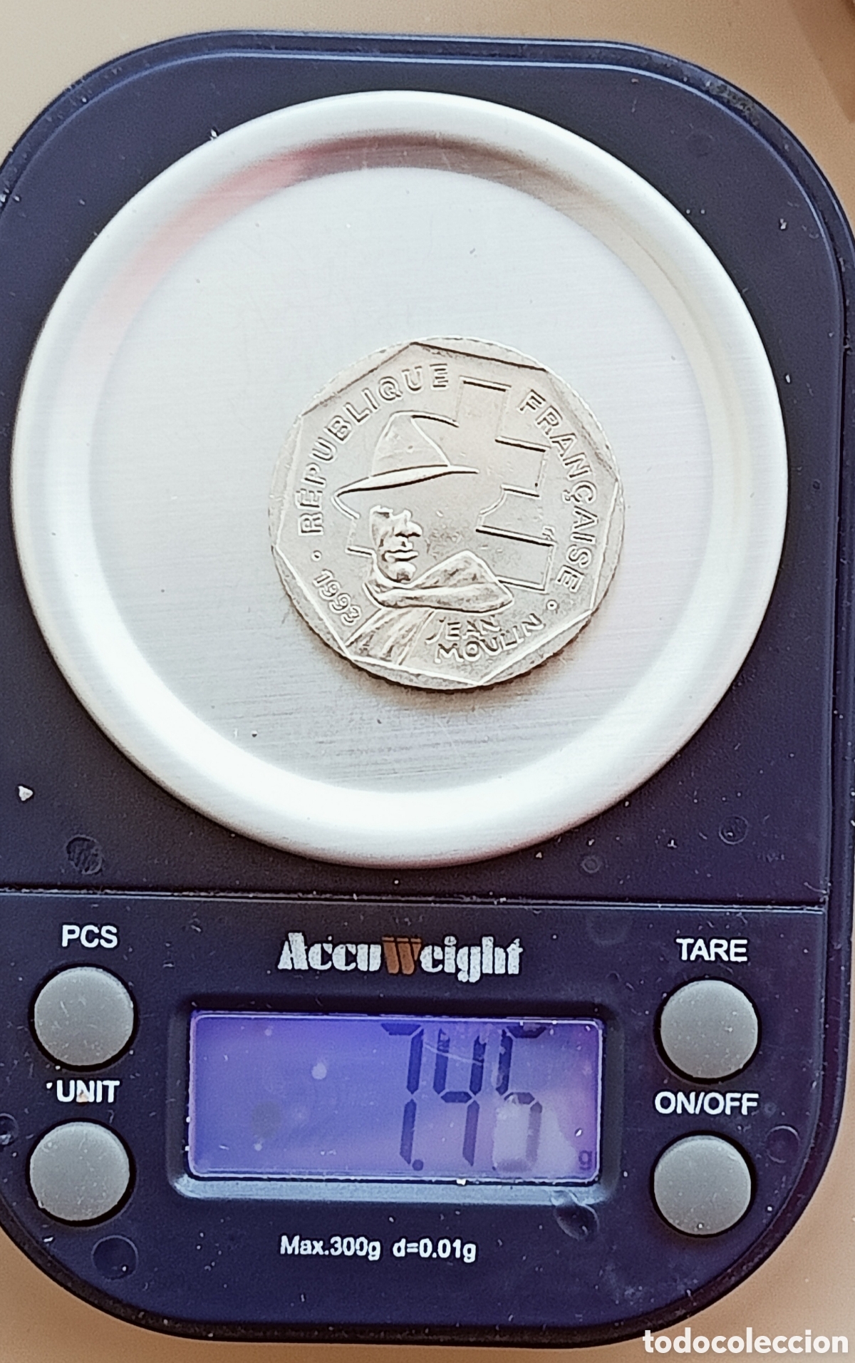 Monedas con errores: Moneda Francia (Jean Moulin) Variante - Foto 3