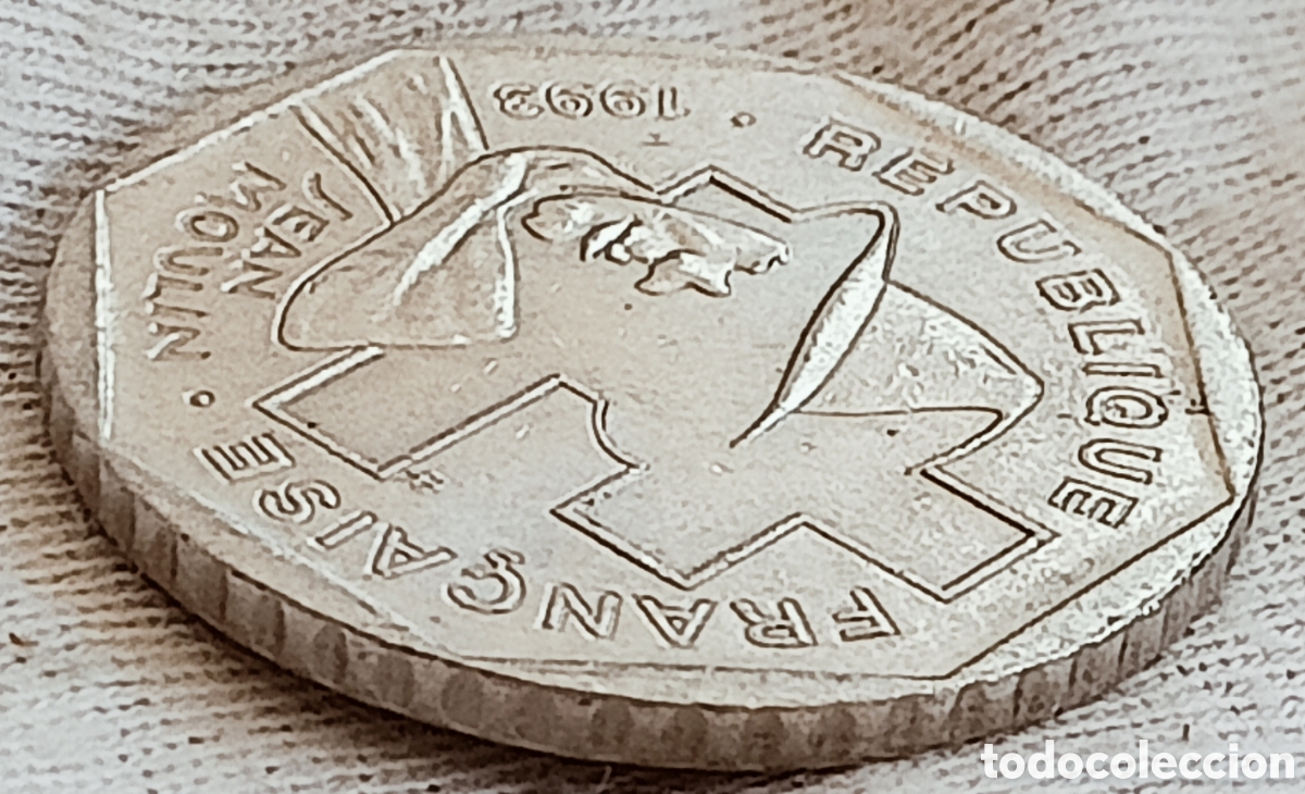 Monedas con errores: Moneda Francia (Jean Moulin) Variante - Foto 14