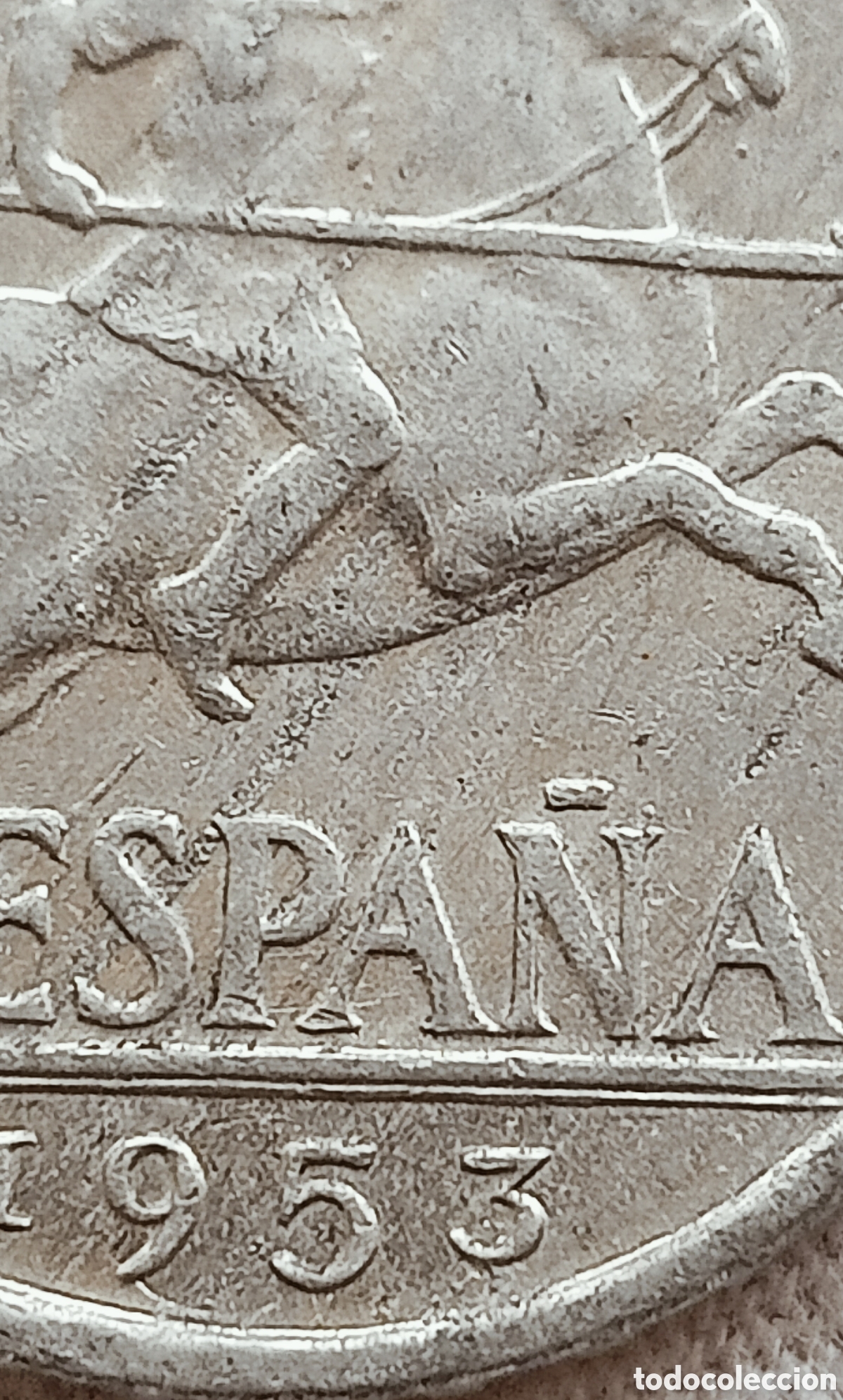 Monedas con errores: Moneda Espa&ntilde;a 10cent(1953) variantes - Foto 14