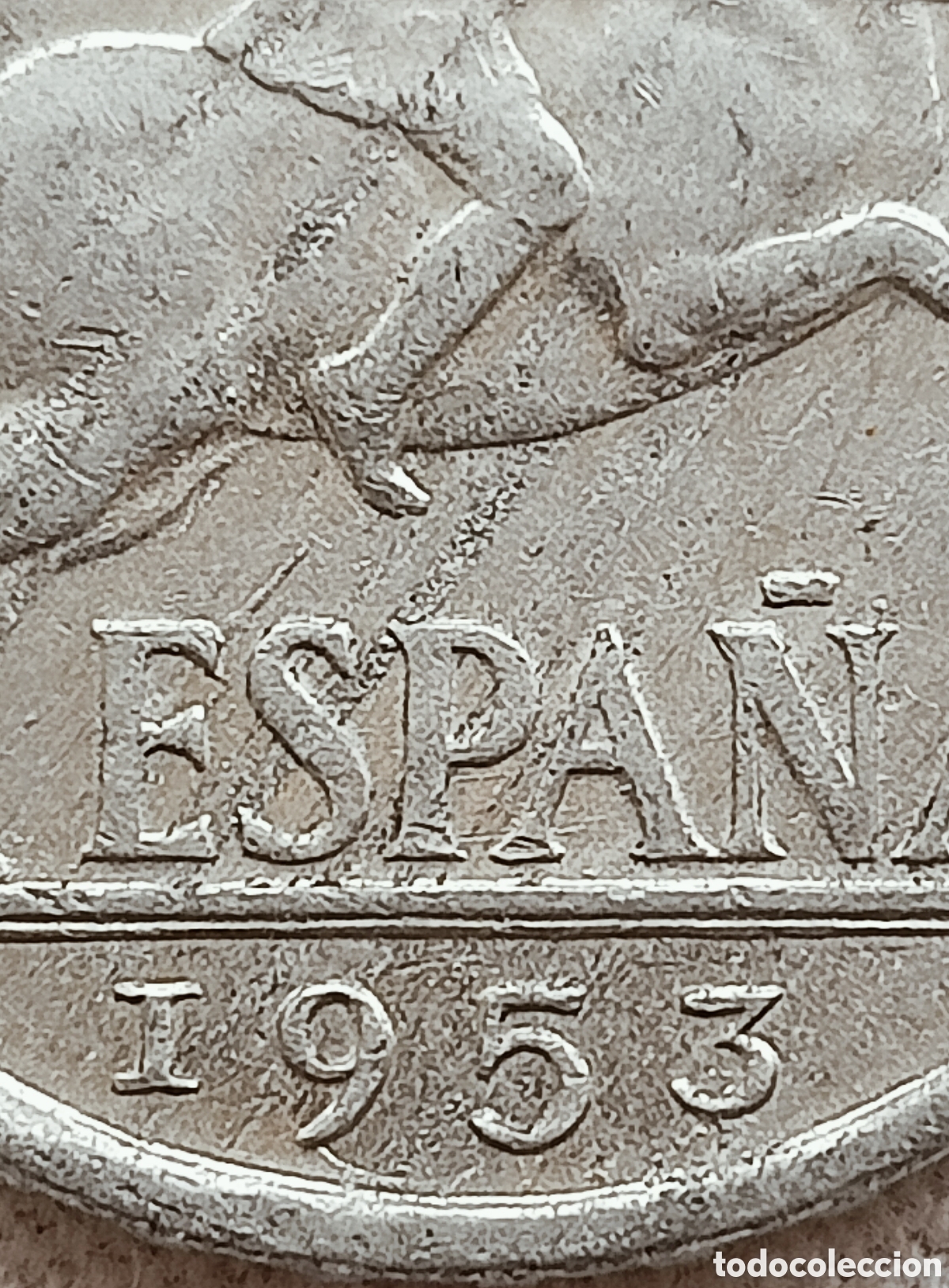 Monedas con errores: Moneda Espa&ntilde;a 10cent(1953) variantes - Foto 16
