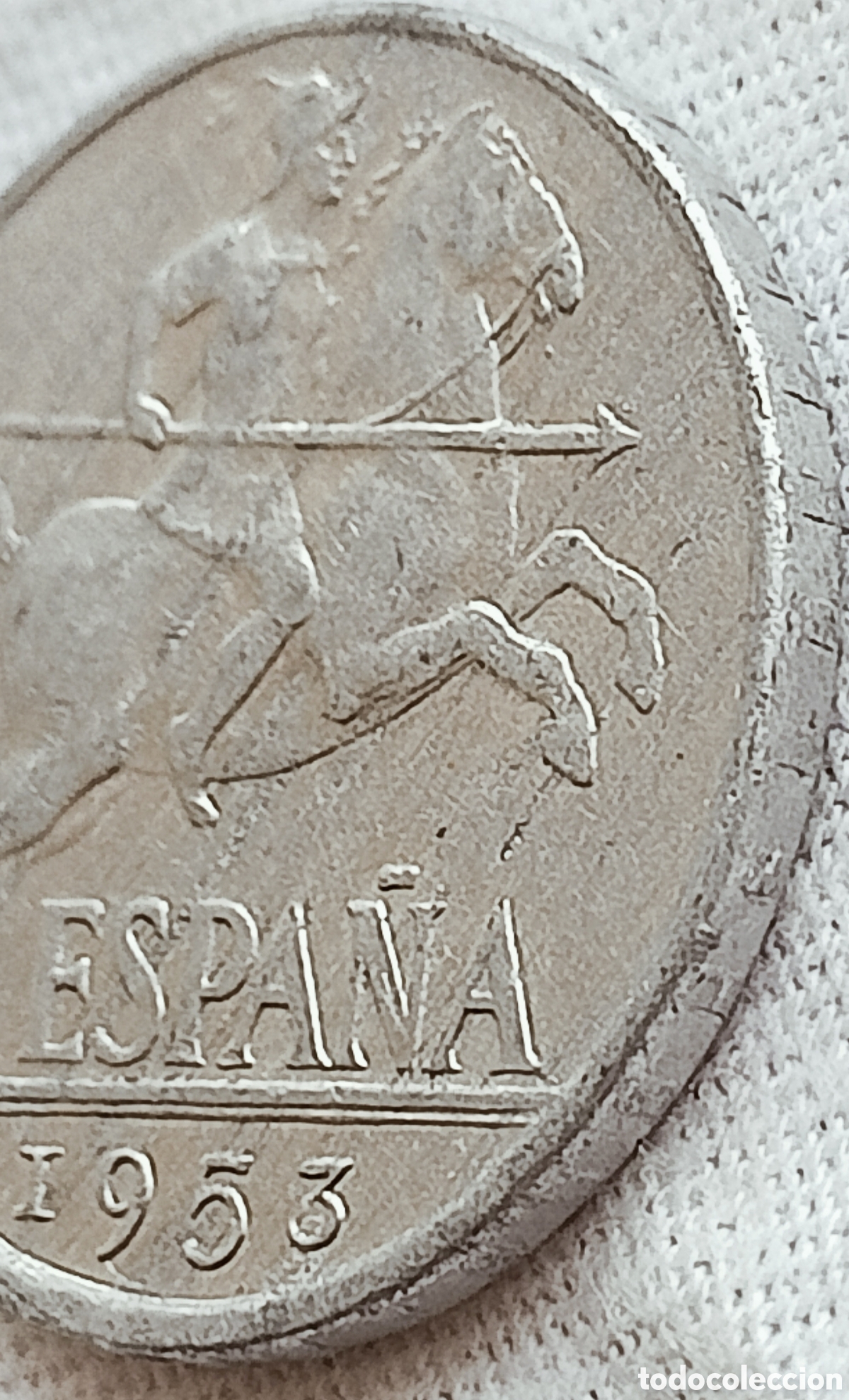 Monedas con errores: Moneda Espa&ntilde;a 10cent(1953) variantes - Foto 17