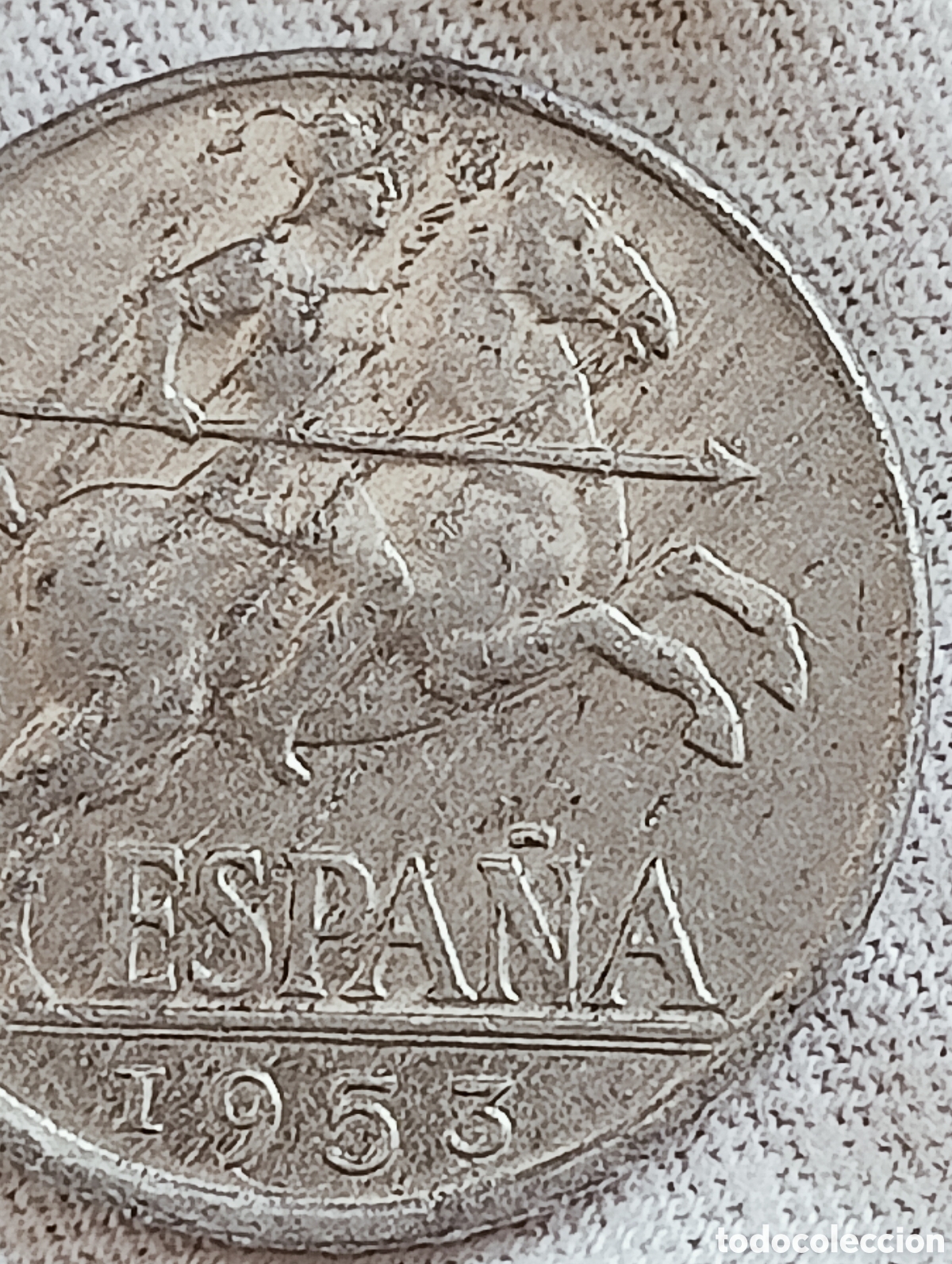 Monedas con errores: Moneda Espa&ntilde;a 10cent(1953) variantes - Foto 22