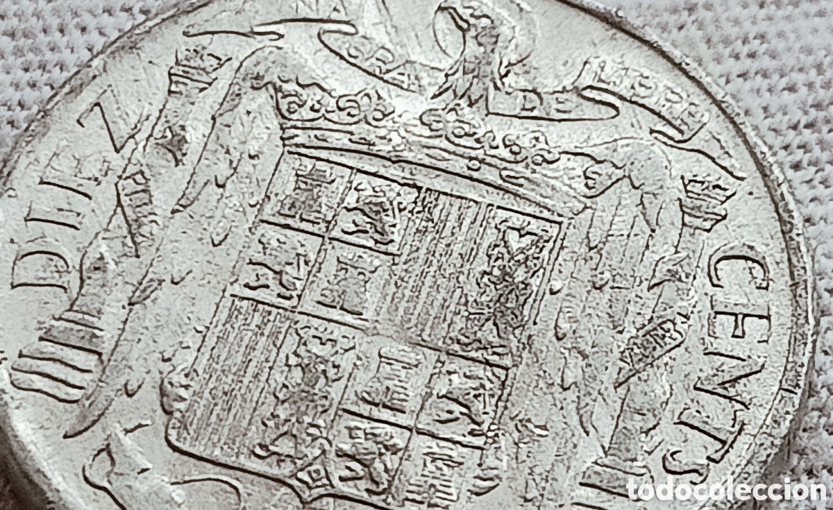 Monedas con errores: Moneda Espa&ntilde;a 10cent(1953) variantes - Foto 30