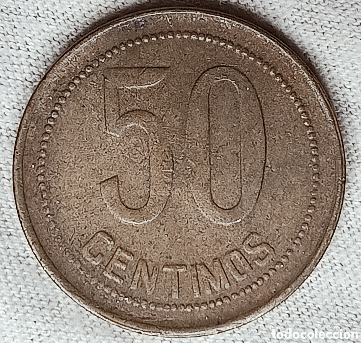 Monedas con errores: Moneda Espa&ntilde;a(1937) error de acu&ntilde;aci&oacute;n. - Foto 2