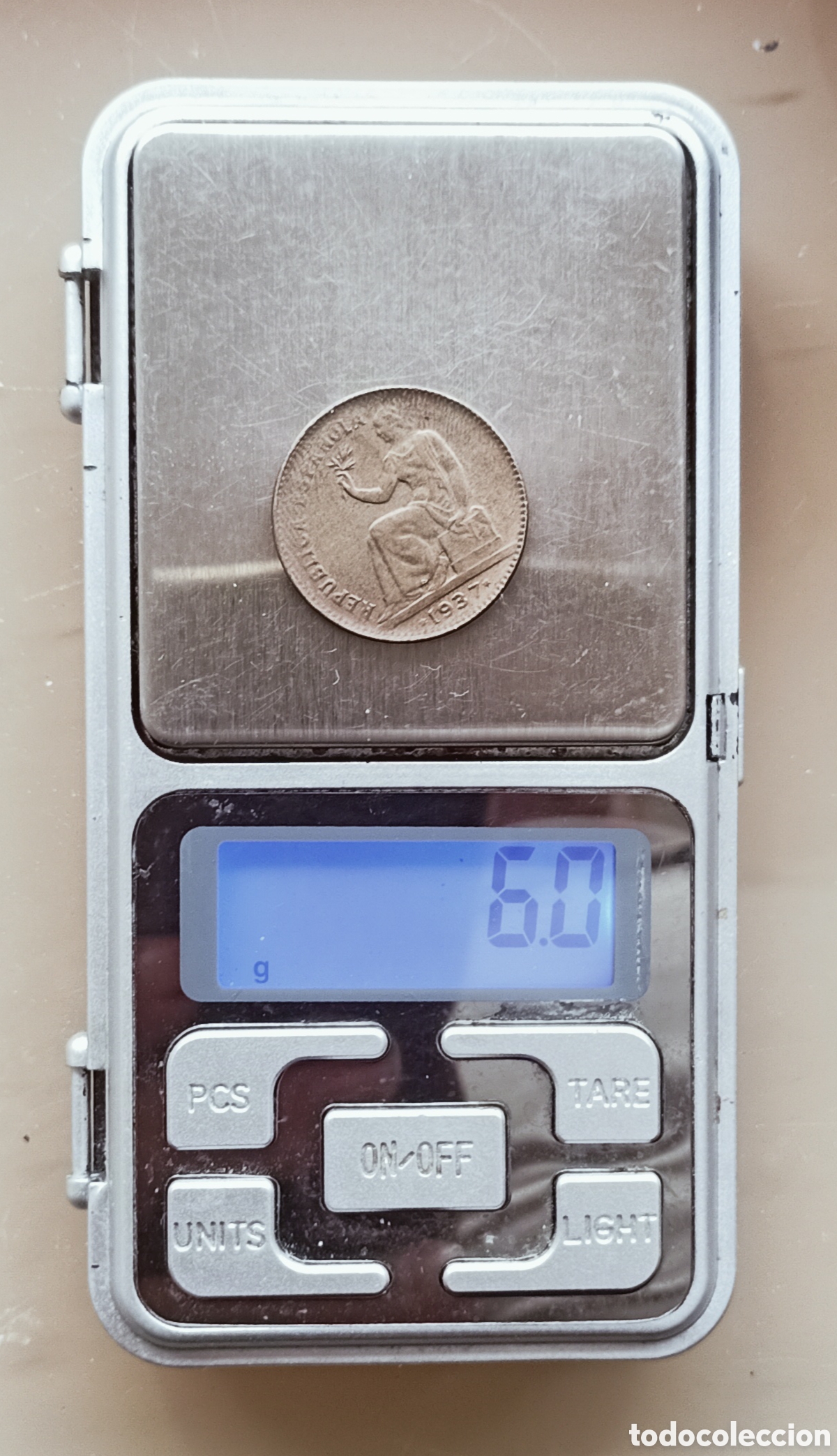 Monedas con errores: Moneda Espa&ntilde;a(1937) error de acu&ntilde;aci&oacute;n. - Foto 3