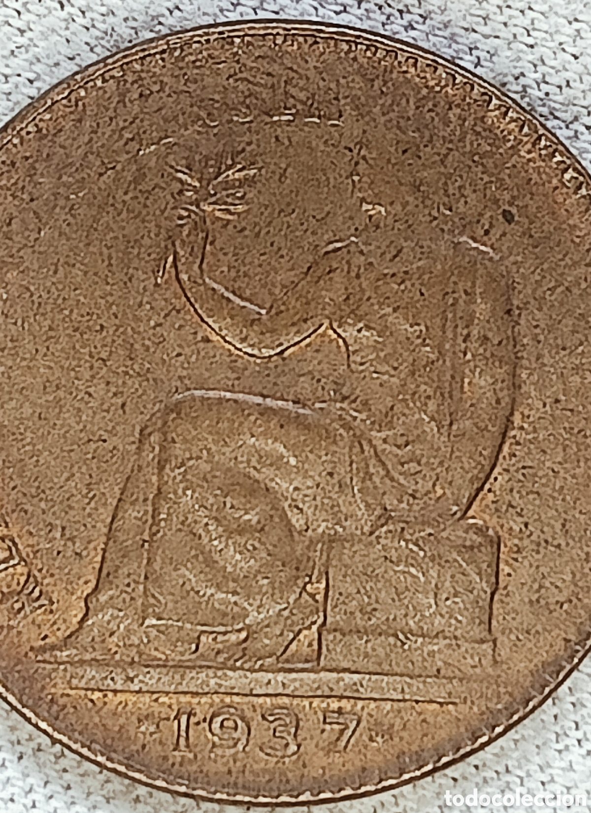 Monedas con errores: Moneda Espa&ntilde;a(1937) error de acu&ntilde;aci&oacute;n. - Foto 8