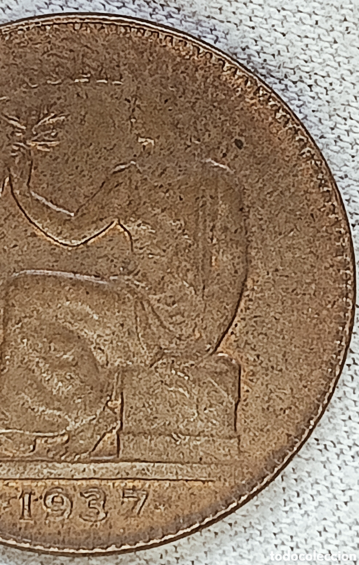 Monedas con errores: Moneda Espa&ntilde;a(1937) error de acu&ntilde;aci&oacute;n. - Foto 10