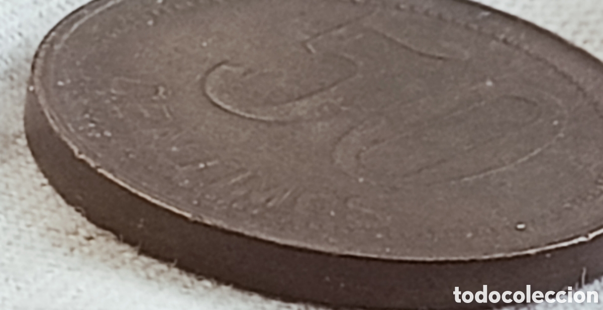 Monedas con errores: Moneda Espa&ntilde;a(1937) error de acu&ntilde;aci&oacute;n. - Foto 26