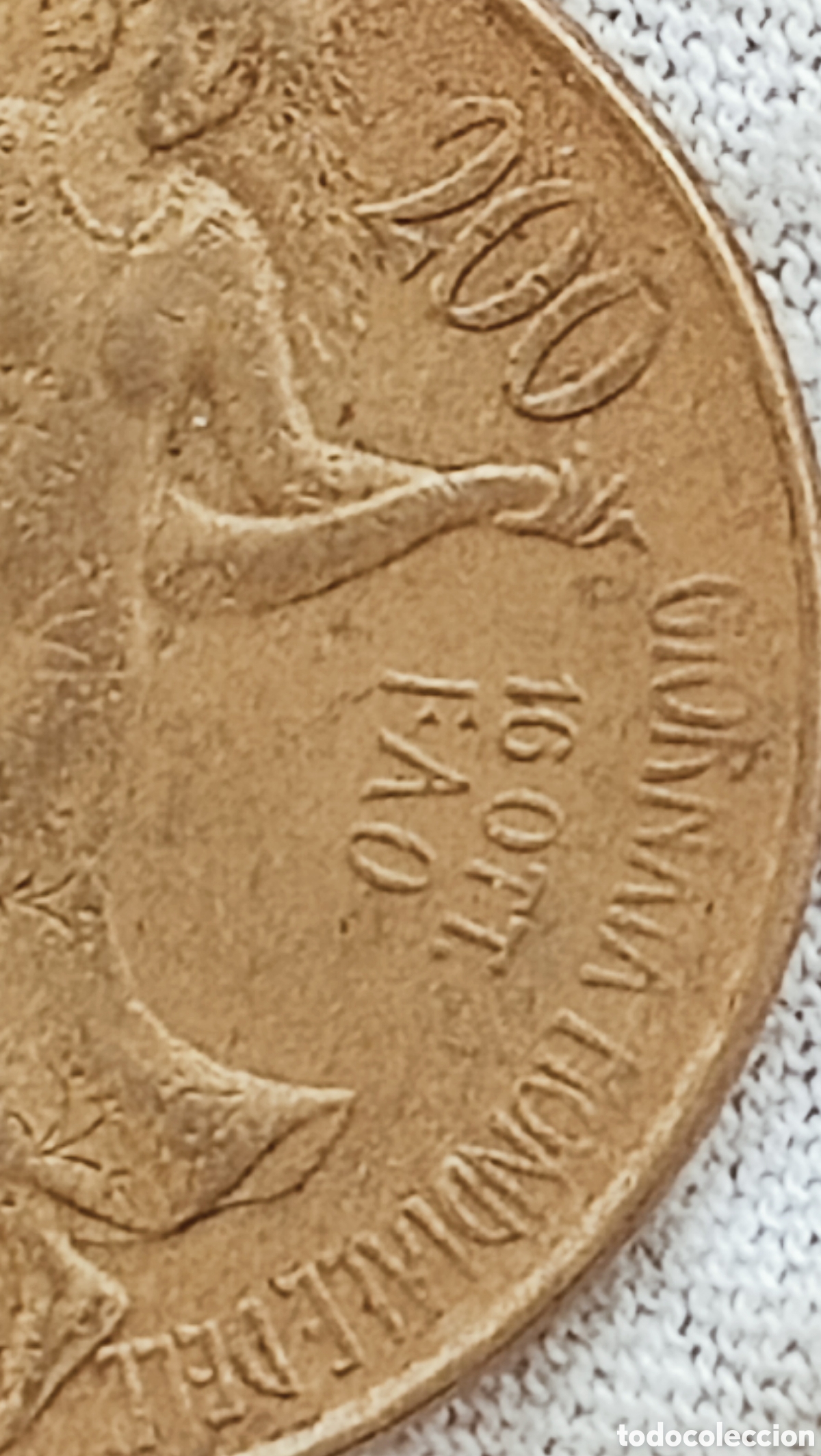Monedas con errores: Moneda 200 Lire(1981) Variante - Foto 8