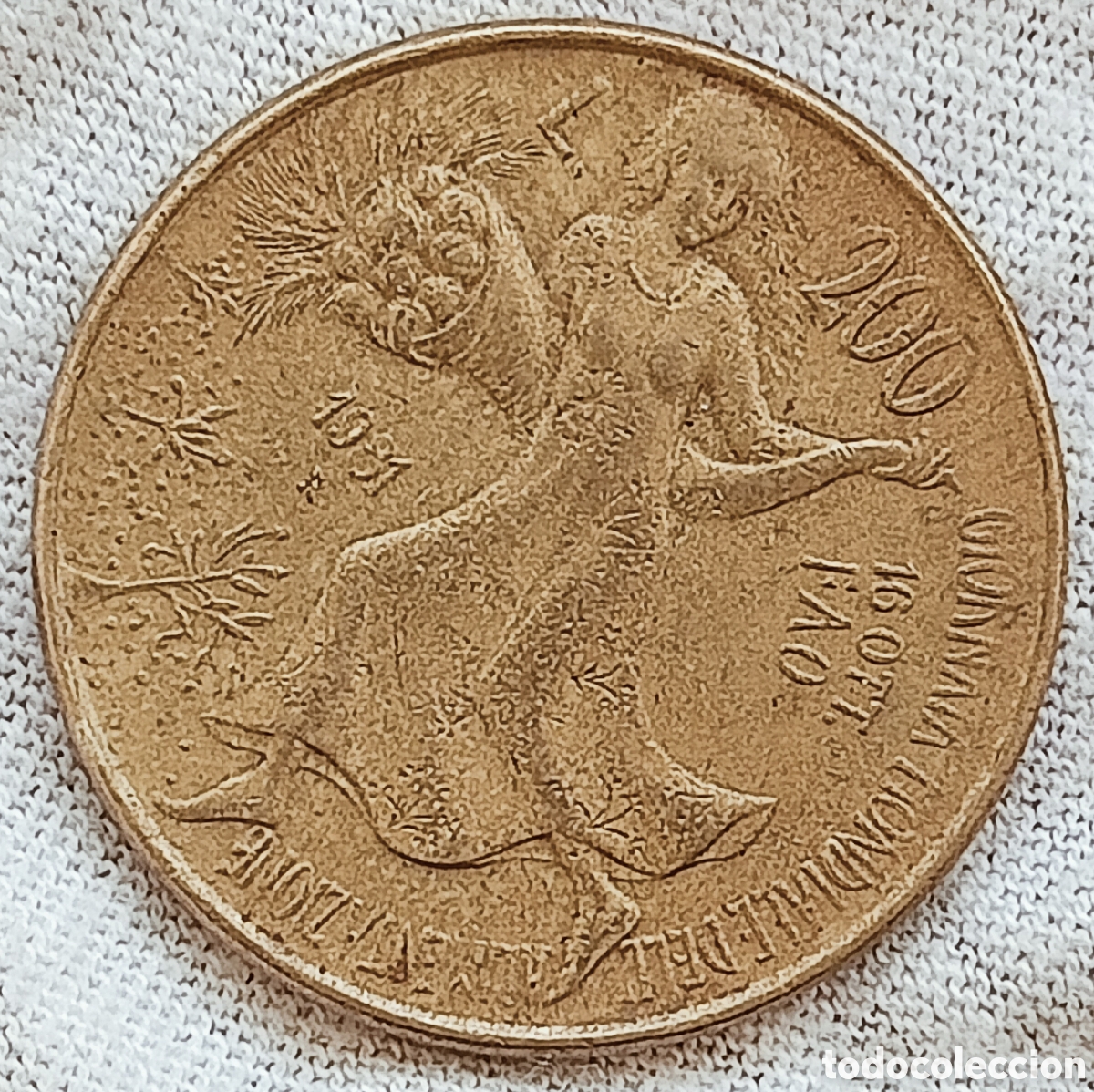 Monedas con errores: Moneda 200 Lire(1981) Variante - Foto 1