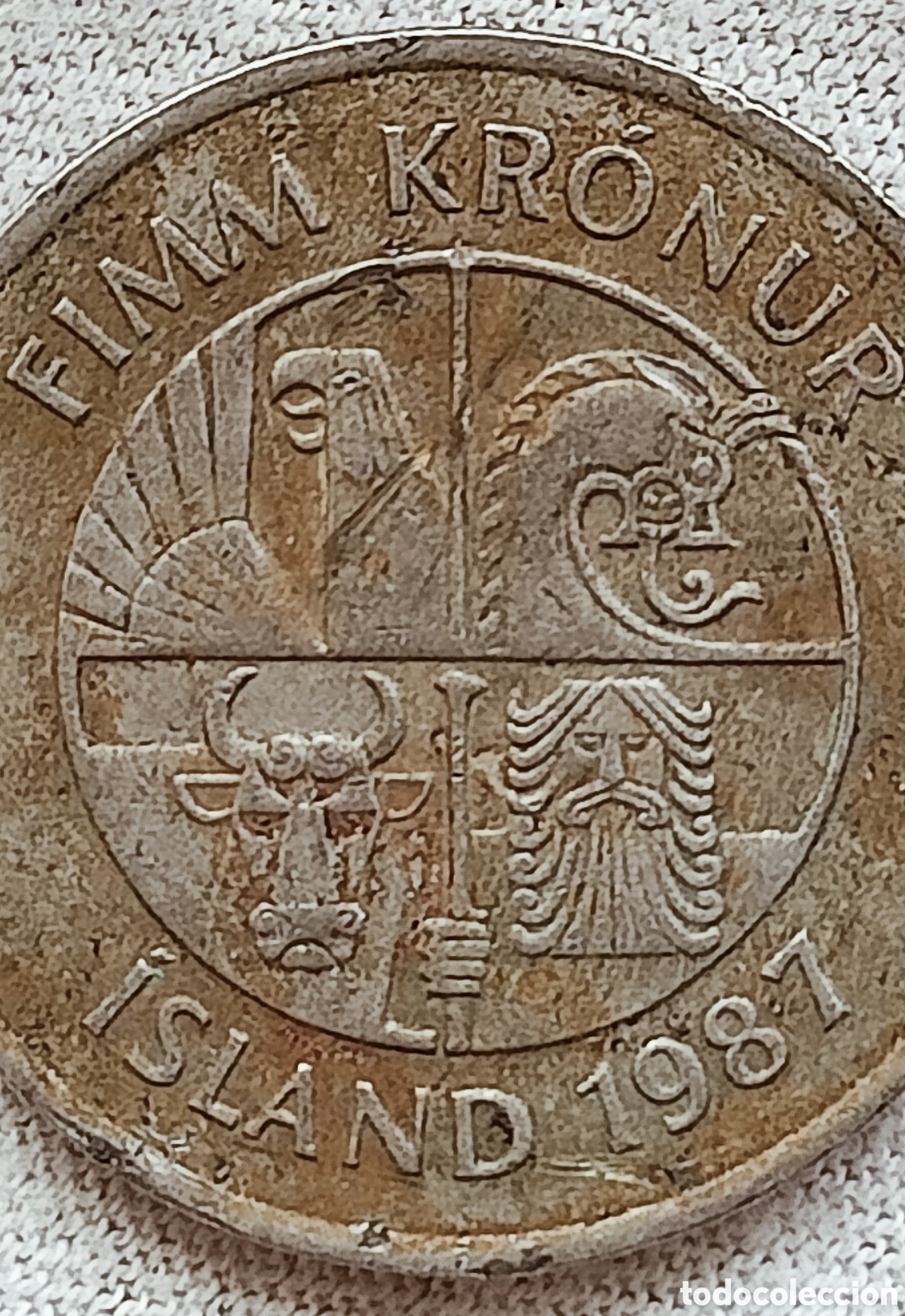 Monedas con errores: Moneda Islandia 1987-errores - Foto 12