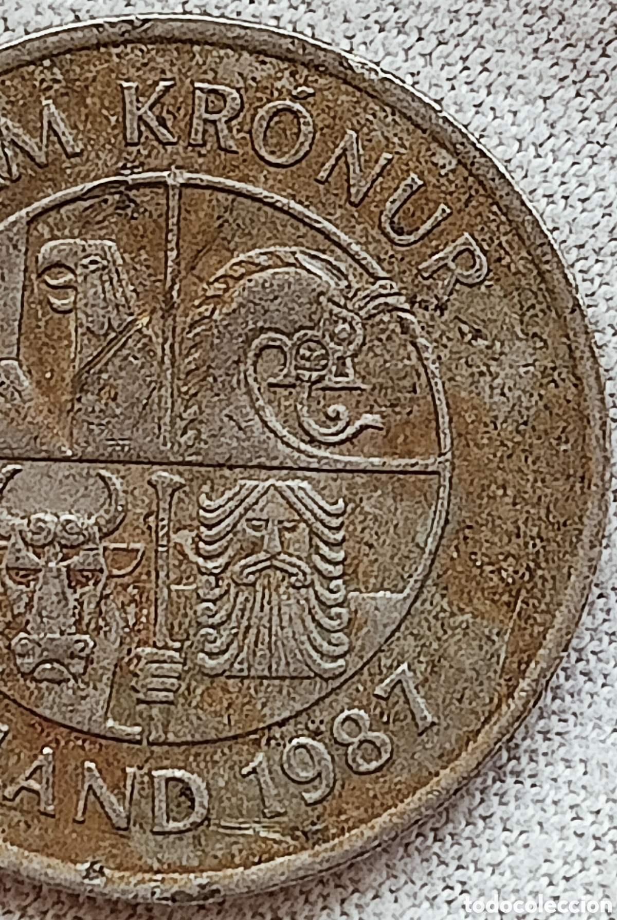 Monedas con errores: Moneda Islandia 1987-errores - Foto 14