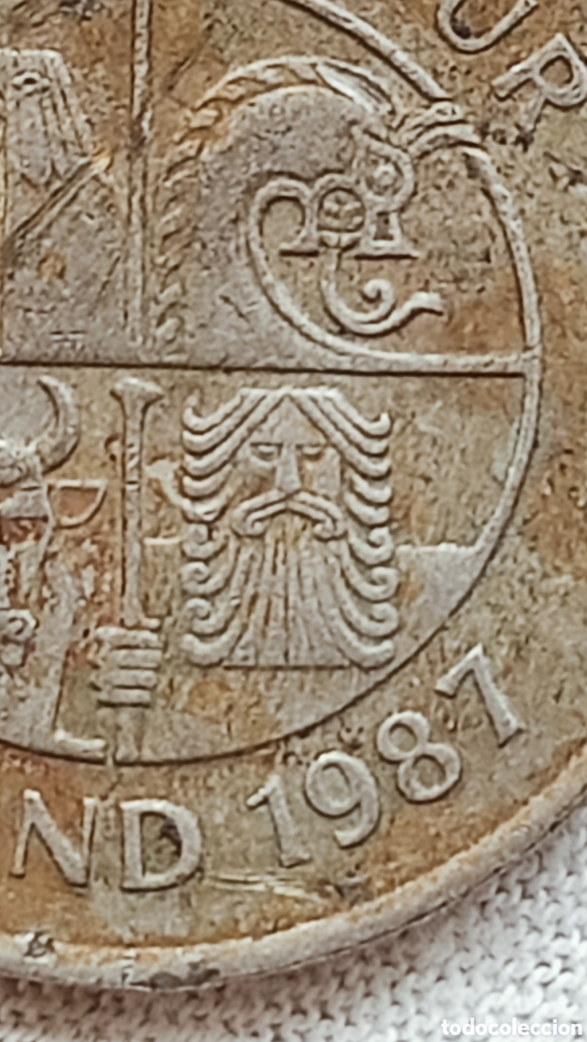 Monedas con errores: Moneda Islandia 1987-errores - Foto 16