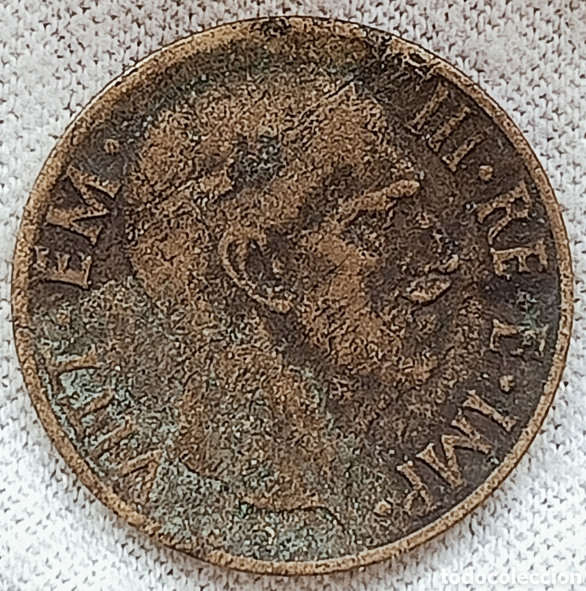 Monedas con errores: Moneda Italia 1939-XVII-Variante/Errores - Foto 3